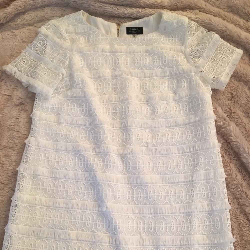Tahari Petite White Dress